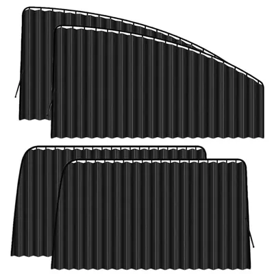 Car Window Covers 4pcs Portable Car Side Window Shades Car Camping Window Covers Adjustable Car Blinds Car Window Shades