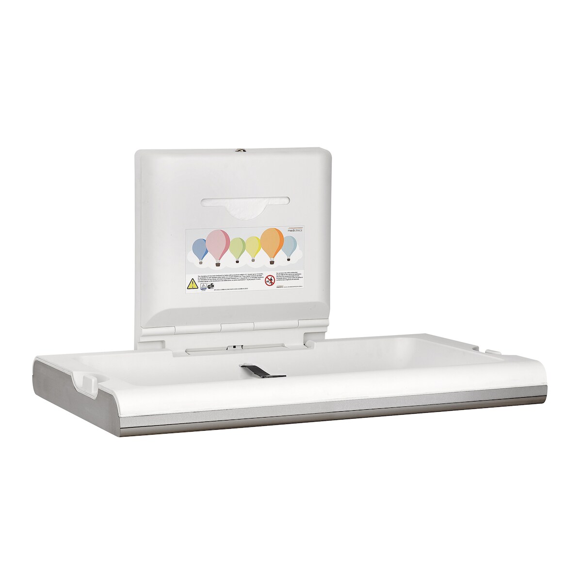 Baby-Wickelstation horizontal, Edelstahl Image