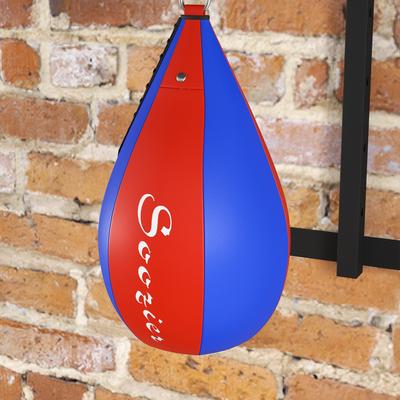 Soozier Adjustable Speed Bag Platform, Wall Mounted Punching Bag with 360-Degree Swivel for Home Fitness - 9.8" L x 7" W