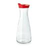 25x Glas Karaffe 26 cm, 1 l, rot