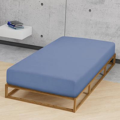 Castell Jersey-Stretch-Spannbetttuch blau, 1x 140-160 x 200 cm Image