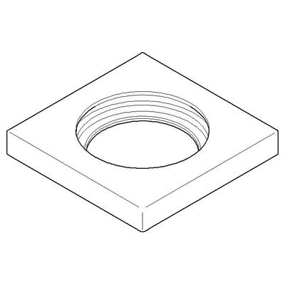 Dornbracht Rosette Ersatzteile 092778040 60 x 60 x 9 x D. 35 mm Cyprum 092778040-49 Image