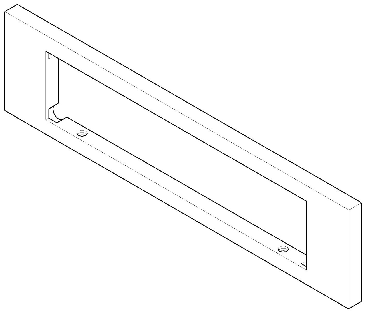 Dornbracht WaterFall Rosette Ersatzteile 092797034 240 x 60 x 9 mm Platin 092797034-08 Image