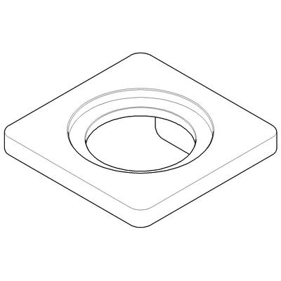 Dornbracht Halter für Glashalter Ersatzteile 081795507 100 x 36 x 100 mm Champagne (22kt Gold) 081795507-47 Image