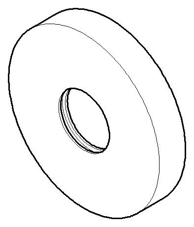 Dornbracht Rosette Ersatzteile 082762500 D. 55 x 9,5 mm Chrom 082762500-00 Image