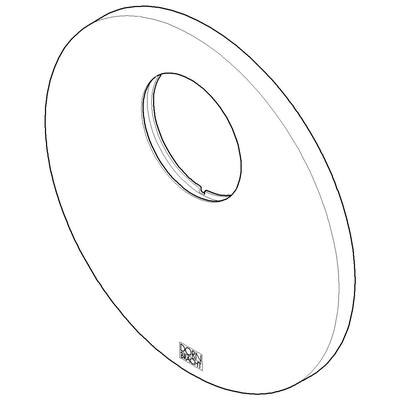 Dornbracht Rosette für Brause Ersatzteile 091102262 D. 150 x 9 mm Platin gebürstet 091102262-06 Image