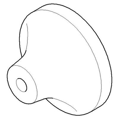 Dornbracht Halter für Duschgarnituren und Handbrause Ersatzteile 091720016 D. 66 x 40 mm Dark Platin 091720016-99 Image