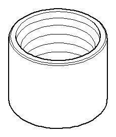 Dornbracht Haube Ersatzteile 092102143 D. 24,7 x 20 mm Champagne gebürstet (22kt Gold) 092102143-46 Image
