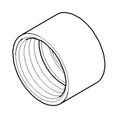 Dornbracht Befestigung für Seitenbrause Ersatzteile 092330026 D. 34 x 22 mm Platin gebürstet 092330026-06 Image