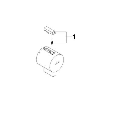 Dornbracht Griff Thermostat D.48mm Ersatzteile 90173301800 Messing gebürstet (23kt Gold) 90173301800-28 Image