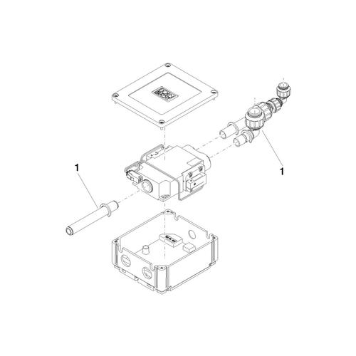 Dornbracht Elektrozubehör für Aquamoon ATT Ersatzteile 90305007400 124 x 104 x 35 mm 9030500740090