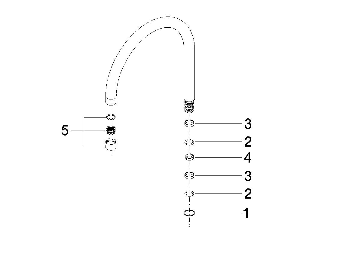 Dornbracht Auslauf Ersatzteile 90282220001 260 mm, 27-30 l/min. Chrom 90282220001-00 Image