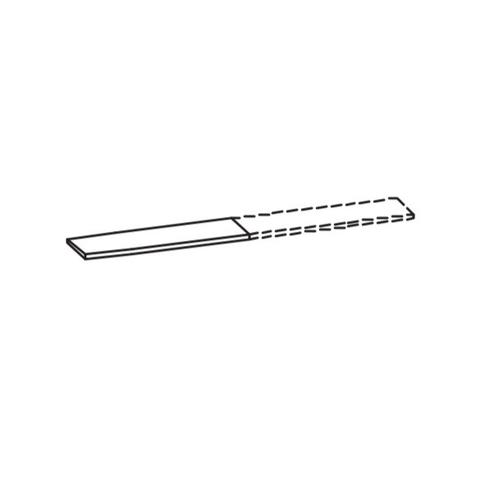 Artiqua Ablageboard breitenvariabel, Graphit Struktur quer, 077-ABL-14-401 077-ABL-14-401