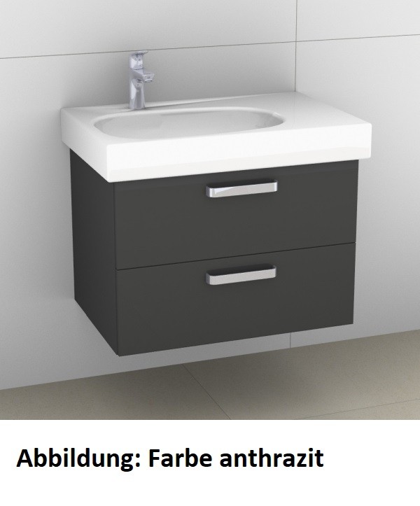 Artiqua 413 Waschtischunterschrank für Citterio 500545 ( ehem. 123575) Eiche Ribbeck quer NB, 413-WU 413-WU2L-K101-7187-444 Image