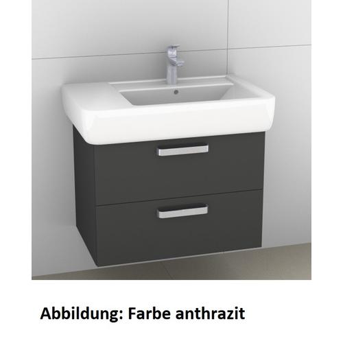 Artiqua 413 Waschtischunterschrank für Renova Plan 122175 Quarzgrau Hochglanz Select, 413-WU2L-K18-7 413-WU2L-K18-7162-172