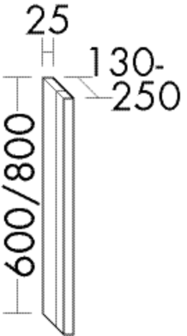 Burgbad Leuchte Sys30 PG4 Sana 600x25x140-250 Lichtgrau Hochglanz, ACEI025RF3363 ACEI025RF3363 Image