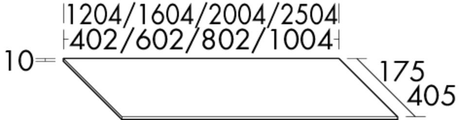 Burgbad Abdeckplatte rc40 System PG2 10x1004x405 Weiß Ultramatt, APFN100F5774 APFN100F5774 Image