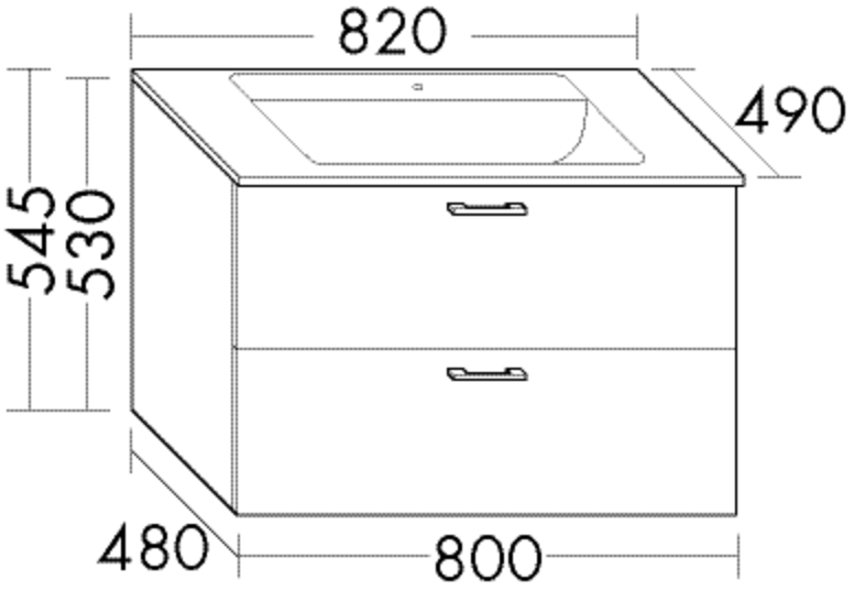 Burgbad Glas Waschtisch-Set Sys30 PG2 Echo Eiche Dekor Urban/Weiß, SEXS082F5329A0070 SEXS082F5329A0070 Image