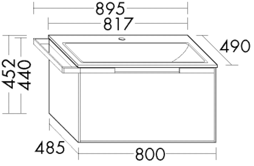Burgbad Keramik Waschtisch-Set YSO PG2 HGL Asteiche Natur/Taupe, SFAF081LF6070C0040 SFAF081LF6070C0040 Image