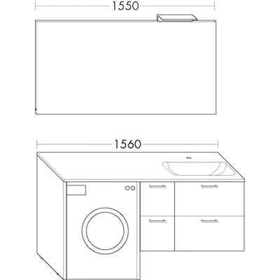 Burgbad Set Sys30 PG4 Sana Schilf Hochglanz/Weiß Velvet, SFHO156F3362C0037 SFHO156F3362C0037 Image
