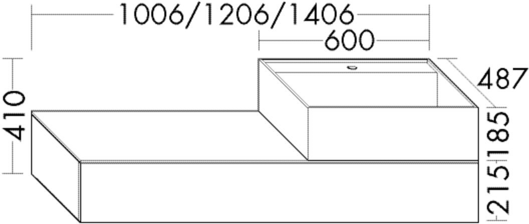 Burgbad Mineralguss Waschtisch-Set rc40 System PG2 Eiche Tabak/Weiß Velvet, SFYL100RF4101C0037 SFYL100RF4101C0037 Image