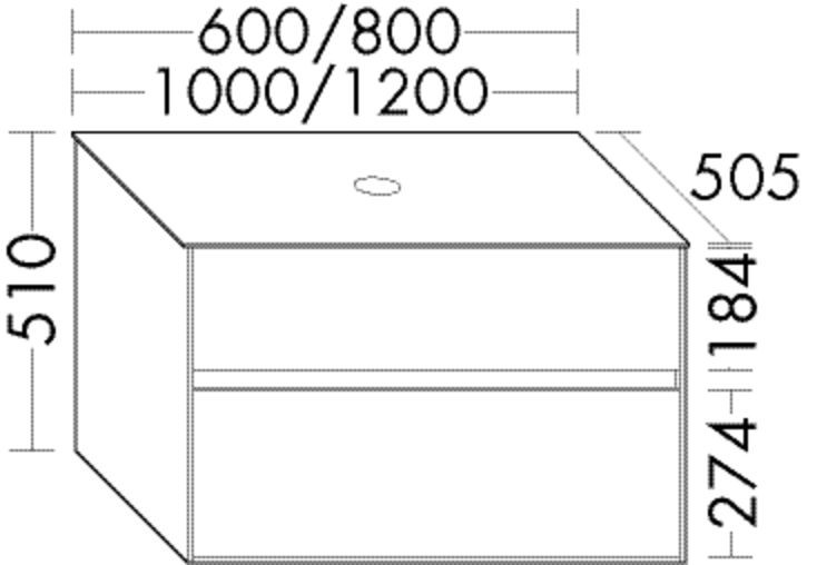 Burgbad Waschtischunterschrank rc40 Weiß Ultramatt/Weiß Ultramatt, SGBH080F5756A0332 SGBH080F5756A0332 Image