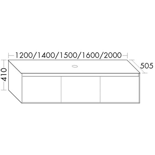 Burgbad Waschtischunterschrank rc40 Eiche Weiß/Eiche Natur, SGBY120F4612A0033 SGBY120F4612A0033