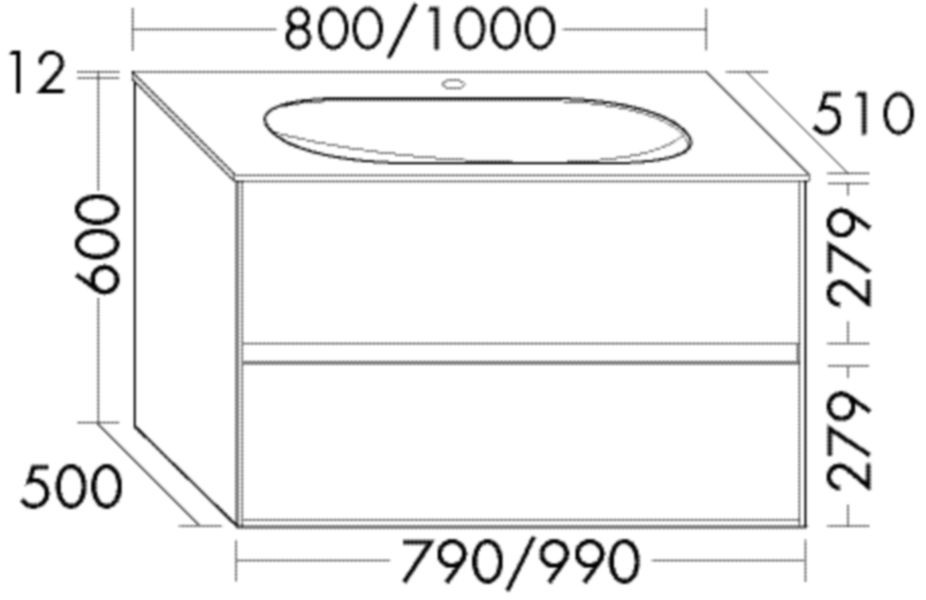 Burgbad Glas Waschtisch-Set rc40 Schilf Hochglanz/Schilf Hochglanz, SGKJ080F4517A0048 SGKJ080F4517A0048 Image