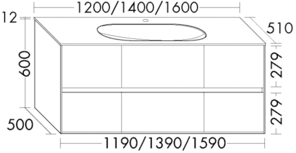 Burgbad Glas Waschtisch-Set rc40 Maple Natural/Schilf Matt, SGKK160F4614A0067 SGKK160F4614A0067 Image