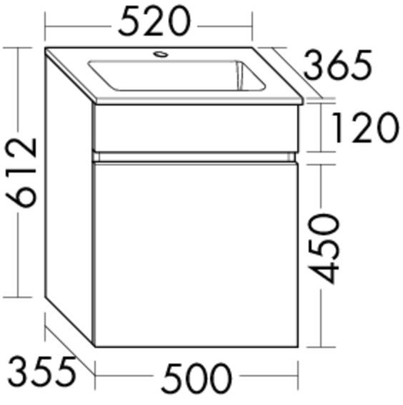 Burgbad Mineralguss Waschtisch-Set Lin20 HGL Schilf Hochglanz/Alpinweiss, SGQZ052F5369C0001 SGQZ052F5369C0001 Image