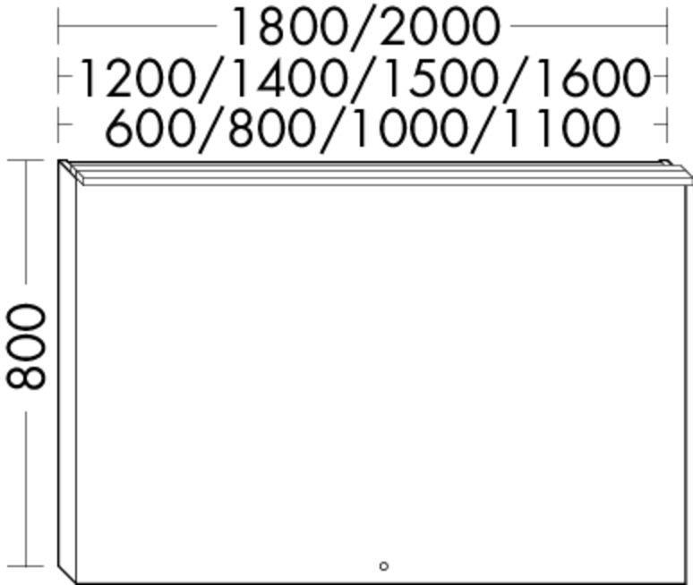 Burgbad Spiegel rc40 800x1200x40 Lichtgrau Hochglanz, SIJW120F4523 SIJW120F4523 Image
