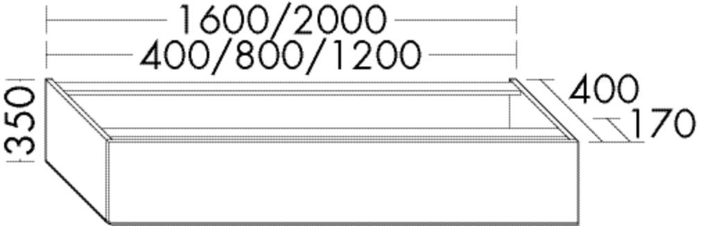 Burgbad Passblende rc40 System PG2 350x1600x400 Sand Ultramatt, SOAN160F5775 SOAN160F5775 Image