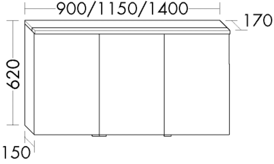 Burgbad Spiegelschrank Sys30 PG4 Sana 620x1500x170 Dunkelgrau Ultramatt, SPFO150LF5771 SPFO150LF5771 Image