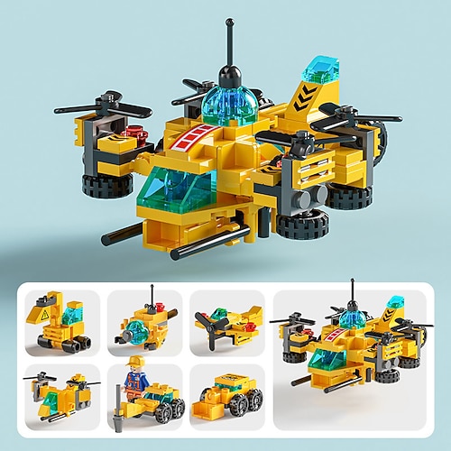 Modulare Kleinteile-Assemblierungsautos Jungen-Straßenstände-Spielzeuge Kinder-Puzzle Tanspolice-Fahrzeug Weihnachtsgeschenk Image