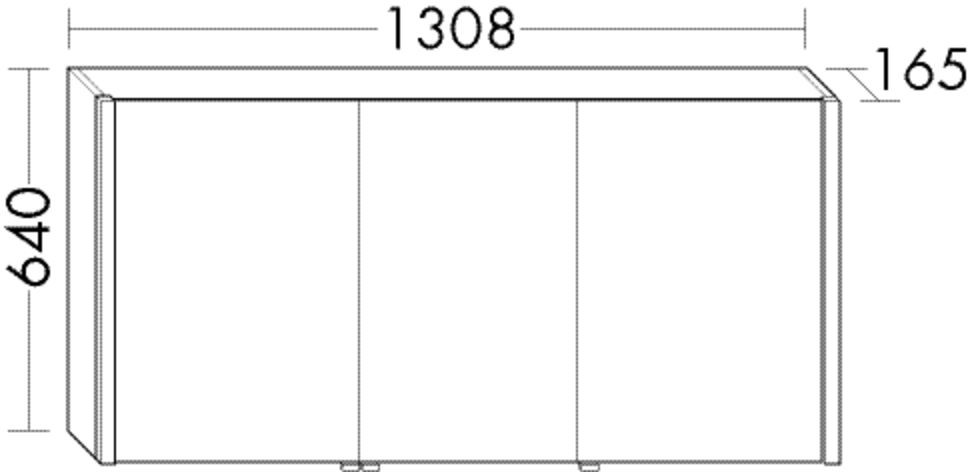 Burgbad Spiegelschrank Sys30 PG3 Diago 640x1308x165 Sys30 PG3 Diago, SPRX130L500 SPRX130L500 Image