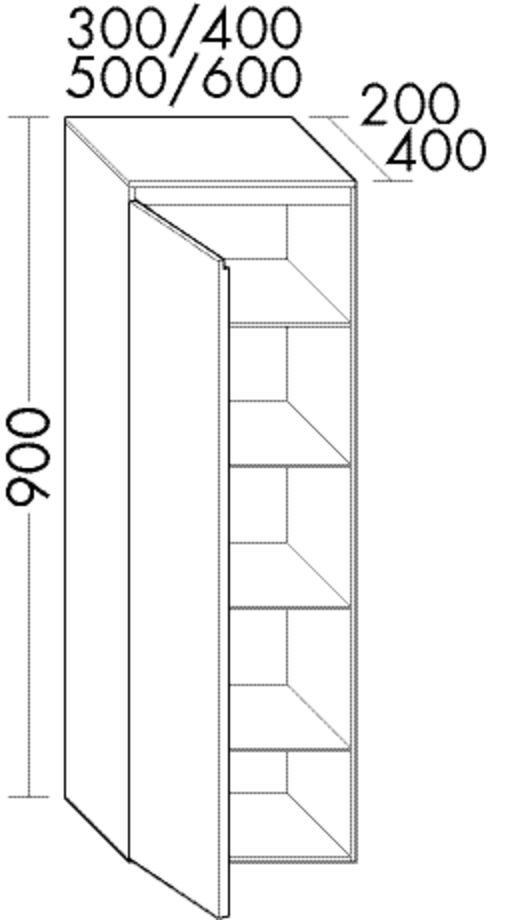 Burgbad Halbhochschrank rc40 Eiche Tabak/Dunkelgrau Ultramatt, UHEJ060RF4601A0338 UHEJ060RF4601A0338 Image