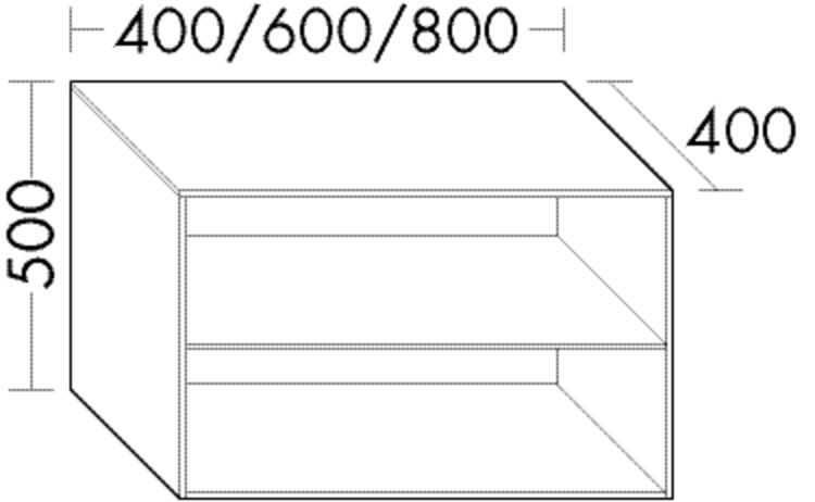 Burgbad Regal rc40 System PG2 500x600x400 Grau Hochglanz, USIJ060F4008 USIJ060F4008 Image