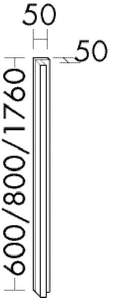 Burgbad Winkelblende 30x1200x150 , WB8090 WB8090 Image