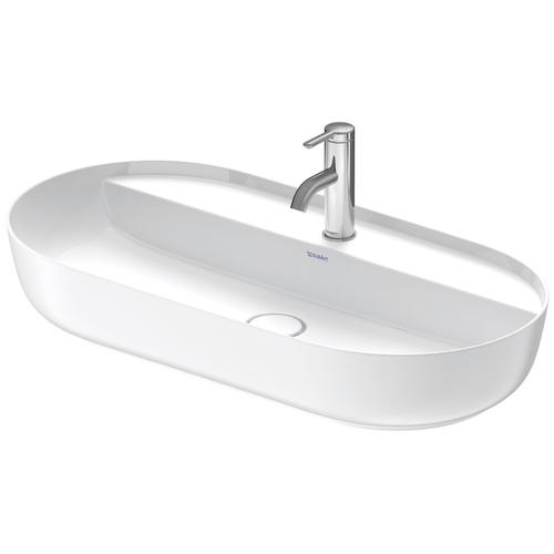 Duravit Luv Aufsatzbecken Weiß Hochglanz / Weiß Seidenmatt, 800 mm - 0380802600 0380802600