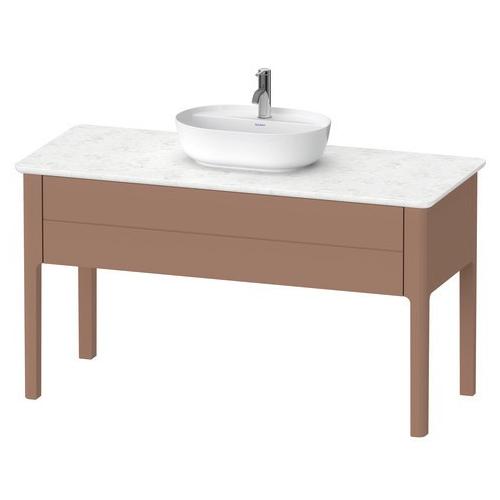 Duravit Luv Konsolenwaschtischunterbau bodenstehend Mandel Seidenmatt 1338x570x743 mm - LU956105454 LU956105454