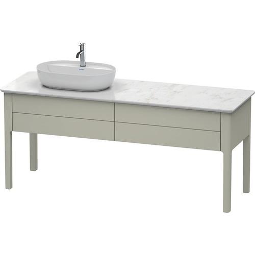 Duravit Luv Konsolenwaschtischunterbau bodenstehend Taupe Seidenmatt 1733x570x743 mm - LU9563L6060 LU9563L6060