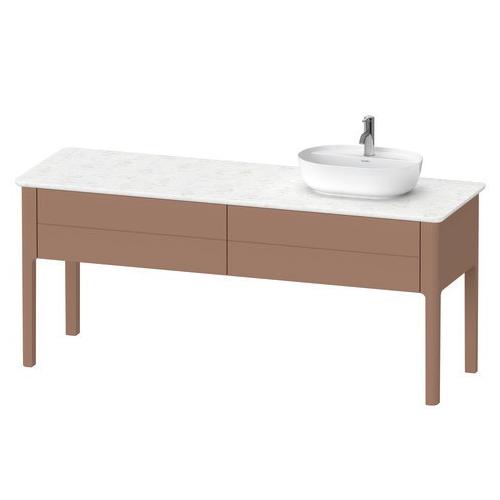 Duravit Luv Konsolenwaschtischunterbau bodenstehend Mandel Seidenmatt 1733x570x743 mm - LU9563R5454 LU9563R5454