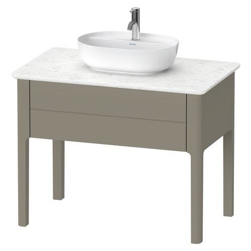 Duravit Luv Konsolenwaschtischunterbau bodenstehend Stein Grau Seidenmatt 938x570x743 mm - LU9564092 LU956409292