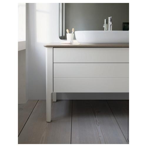 Duravit Luv Konsolenwaschtischunterbau bodenstehend Nordic Weiß Seidenmatt 1338x570x743 mm - LU95660 LU956603939