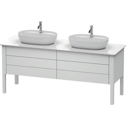 Duravit Luv Konsolenwaschtischunterbau bodenstehend Weiß Seidenmatt 1733x570x743 mm - LU9567B3636 LU9567B3636