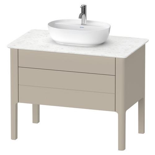 Duravit Luv Konsolenwaschtischunterbau bodenstehend Taupe Seidenmatt 938x570x743 mm - LU956906060 LU956906060