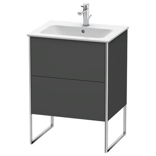 Duravit XSquare Waschtischunterbau bodenstehend Graphit Matt 610x478x832 mm - XS4445049490E00 XS4445049490E00