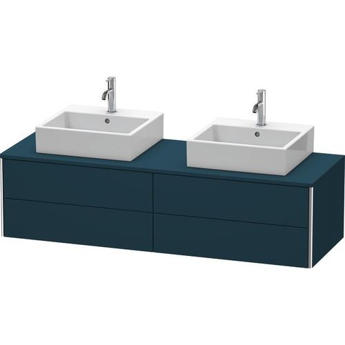 Duravit XSquare Konsolenwaschtischunterbau wandhängend Nachtblau Seidenmatt 1600x548x400 mm - XS4917 XS4917B9898