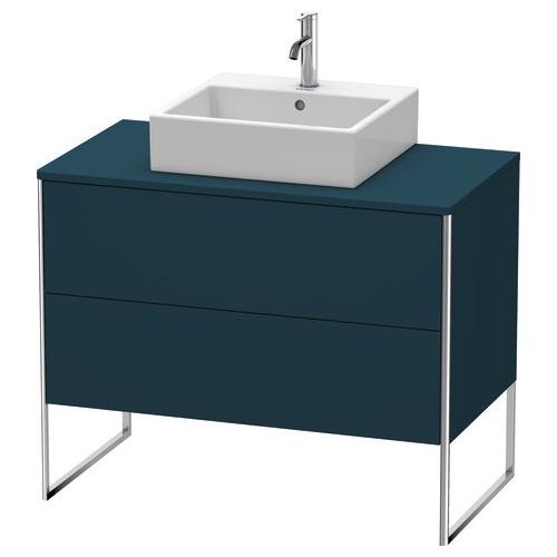 Duravit XSquare Konsolenwaschtischunterbau bodenstehend Nachtblau Seidenmatt 1000x548x778 mm - XS492 XS492109898