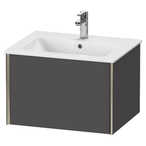 Duravit XViu Waschtischunterbau wandhängend Graphit Matt 610x480x400 mm - XV40250B1490E00 XV40250B1490E00